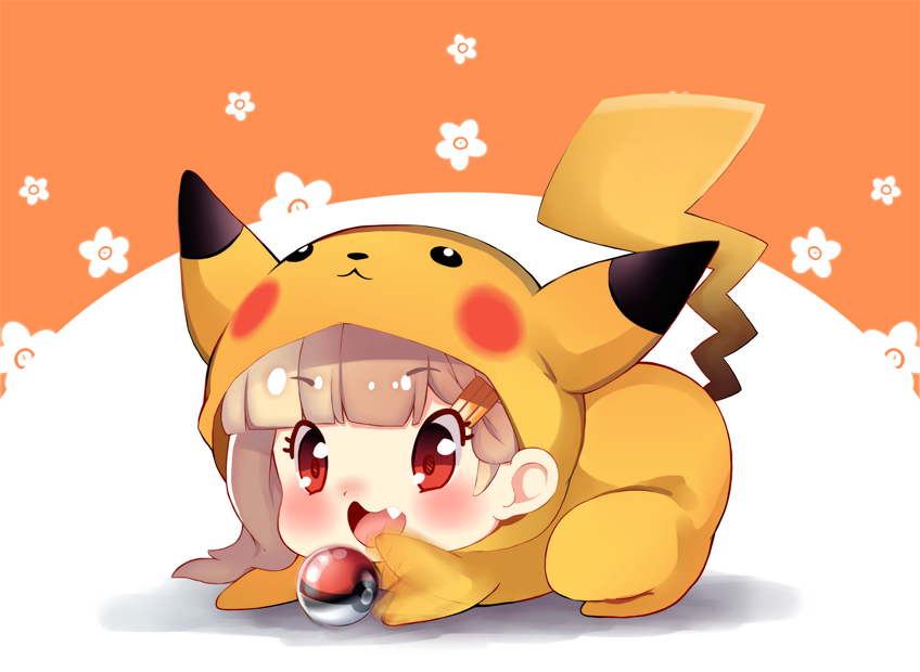 pikachu, yuudachi, and yuudachi kai ni (kantai collection and 1 more) drawn by yumekii
