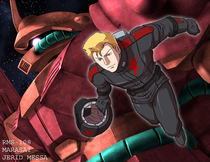 marasai and jerid messa (gundam and 1 more) drawn by kashiwa_(kishiro)