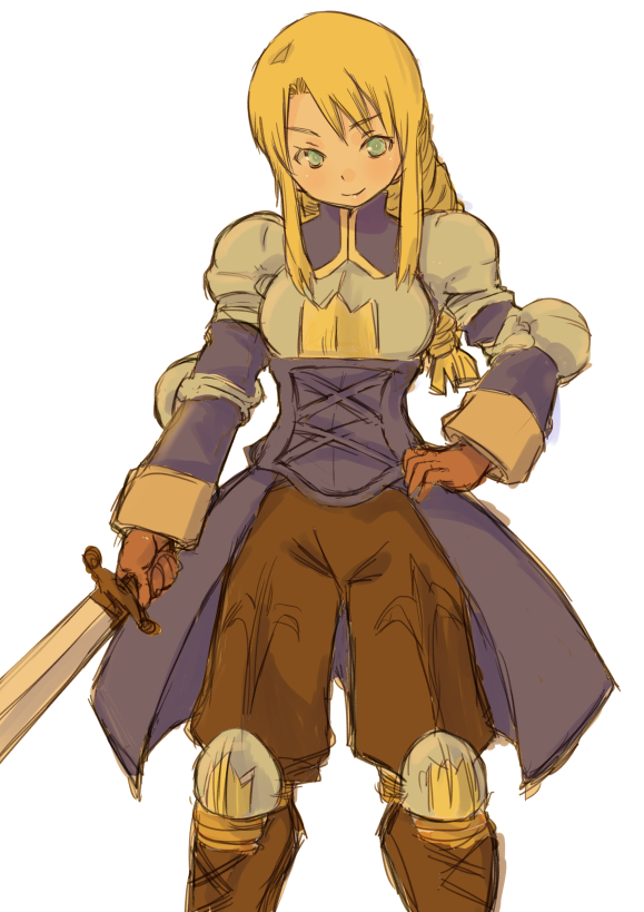 agrias oaks (final fantasy and 1 more) drawn by mocha_(monocromer)