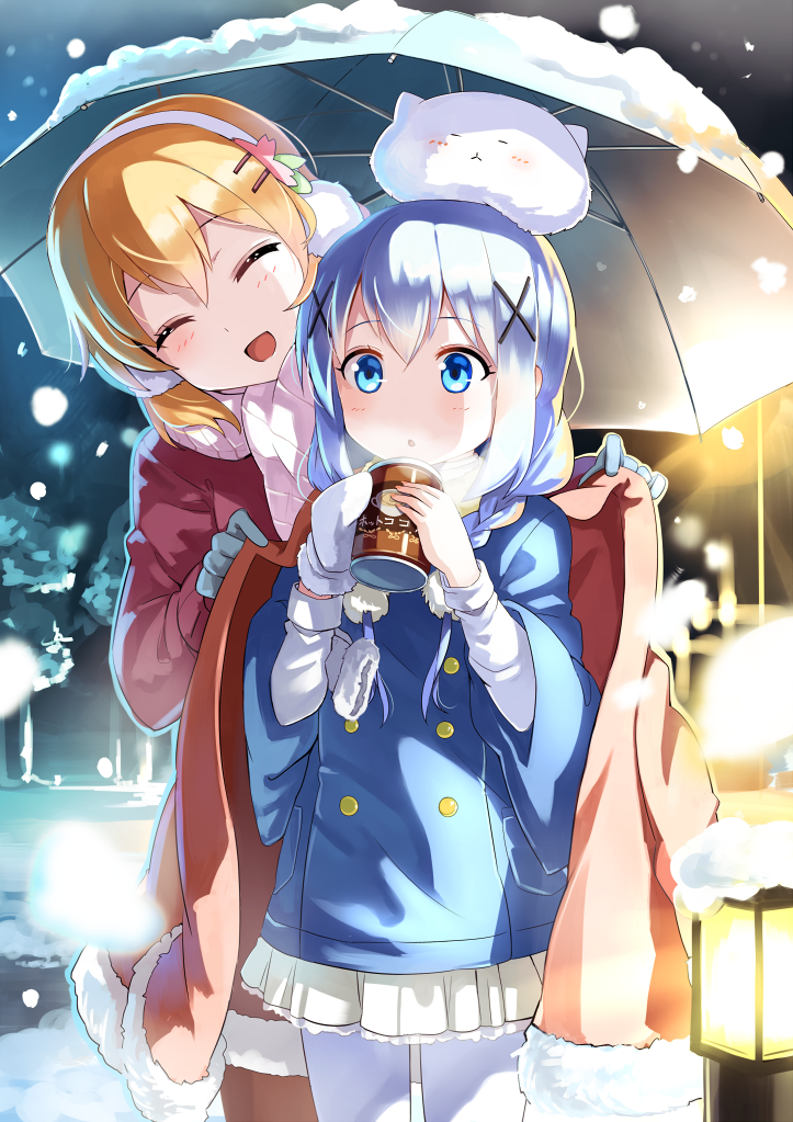 kafuu chino, hoto cocoa, and tippy (gochuumon wa usagi desu ka?) drawn by emerane