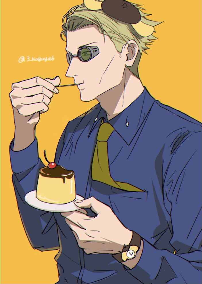 nanami kento and pompompurin (jujutsu kaisen and 1 more) drawn by sano_maru
