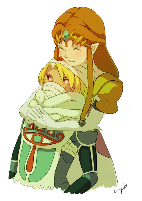 princess zelda and sheik (the legend of zelda and 2 more) drawn by o-yuki
