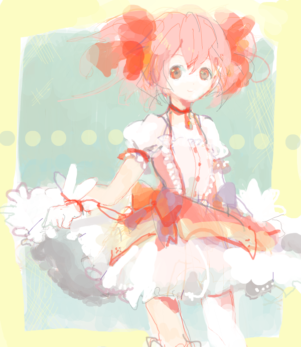 kaname madoka (mahou shoujo madoka magica) drawn by amagugu