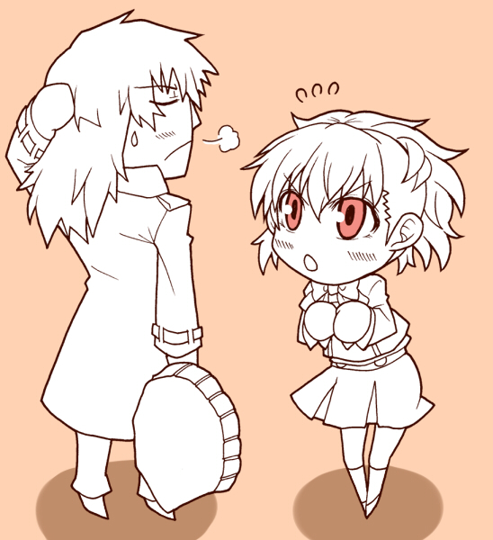 shiomi kotone and aragaki shinjirou (persona and 2 more) drawn by segami_daisuke