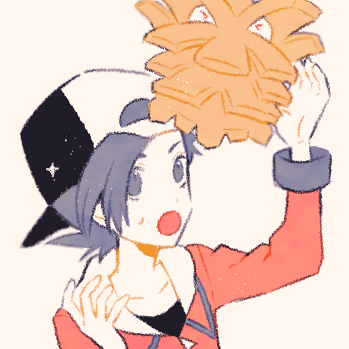ethan and pineco (pokemon and 1 more) drawn by ryokuno_green