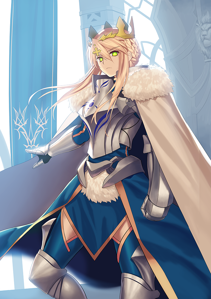 artoria pendragon and lion king (fate and 1 more) drawn by tsukikanade