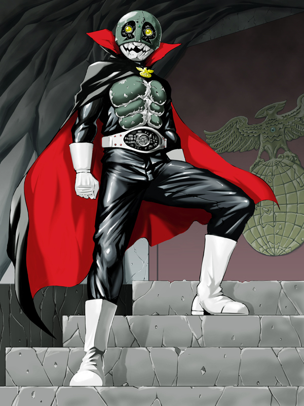 kamen rider 1 and skullman (kamen rider and 1 more) drawn by shimotsuki_juugo