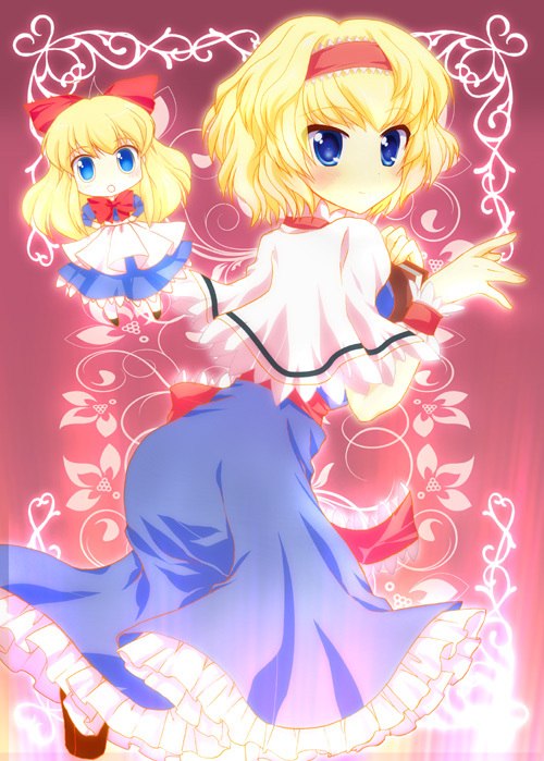 alice margatroid and shanghai doll (touhou) drawn by masuyama_kei