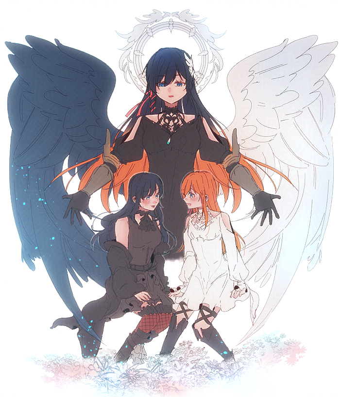 ryne waters, gaia, mitron, and pandora (final fantasy and 1 more) drawn by ff14hioo_oo7