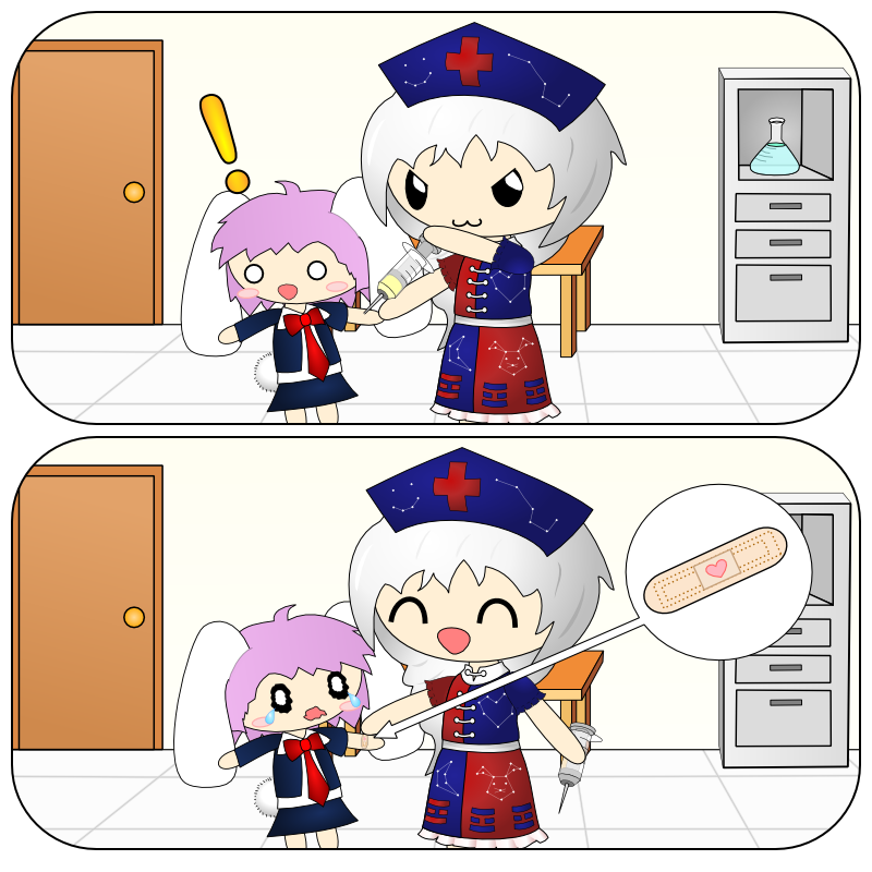 reisen udongein inaba and yagokoro eirin (touhou) drawn by dozy_(d_mendozer)