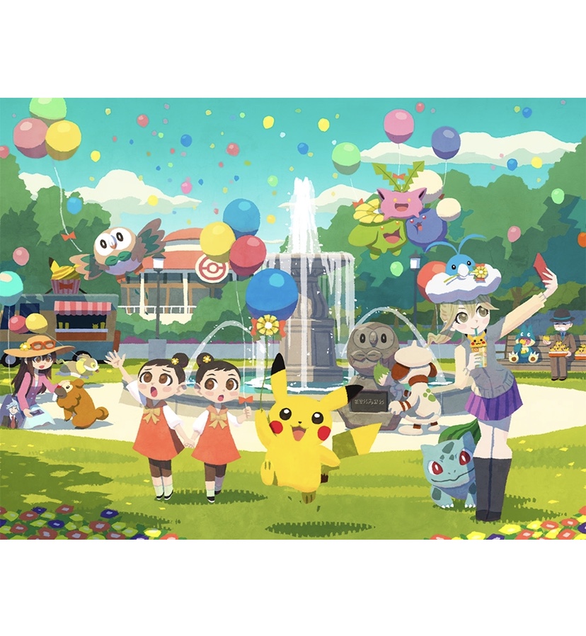 pikachu, rowlet, bulbasaur, steven stone, yamper, and 11 more (pokemon)
