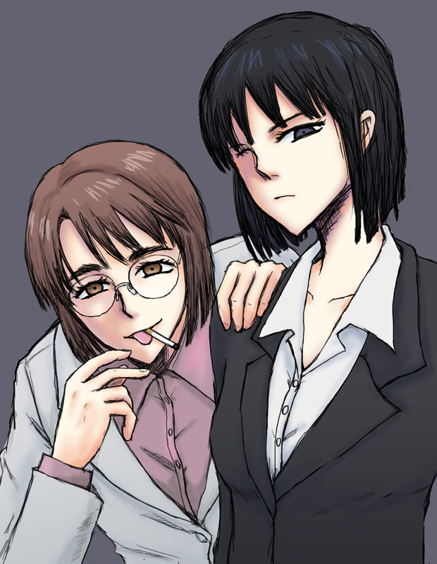 karen low and amada minami (jormungand) drawn by mutsu_(layergreen)