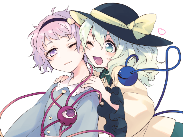 komeiji koishi and komeiji satori (touhou) drawn by katagiri_(mighty_swing)