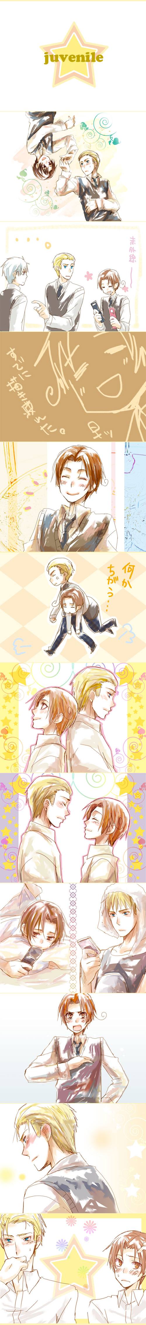 prussia, northern italy, and germany (axis powers hetalia)