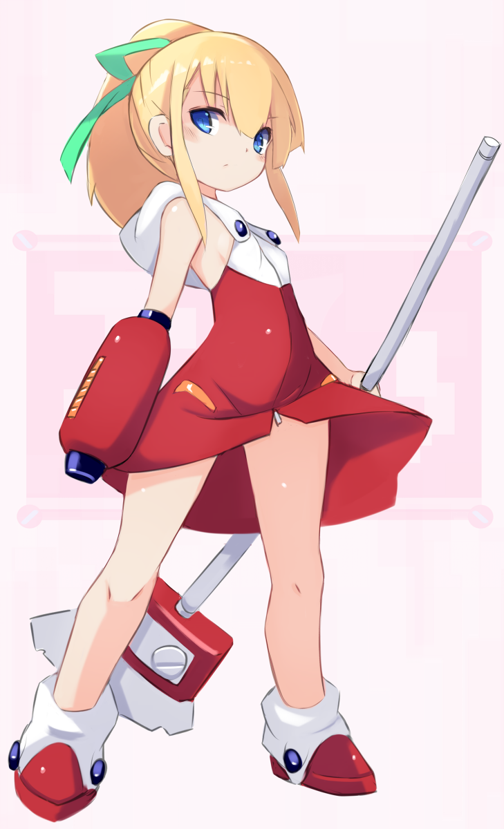 roll (mega man and 1 more) drawn by karukan_(monjya)