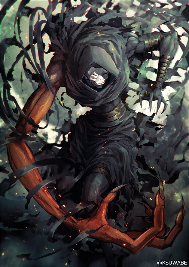 hassan of the cursed arm (fate and 1 more) drawn by k-suwabe