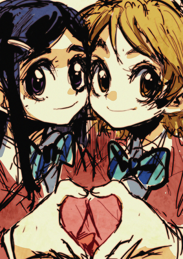 misumi nagisa and yukishiro honoka (precure and 1 more) drawn by tima
