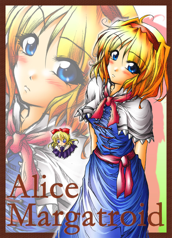 alice margatroid and shanghai doll (touhou) drawn by kemuken