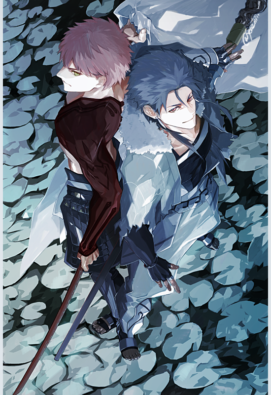 emiya shirou, senji muramasa, and cu chulainn (fate and 1 more) drawn by sei_8220