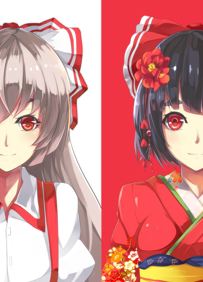 fujiwara no mokou (touhou) drawn by three_k_(spiritus_no_honoo)