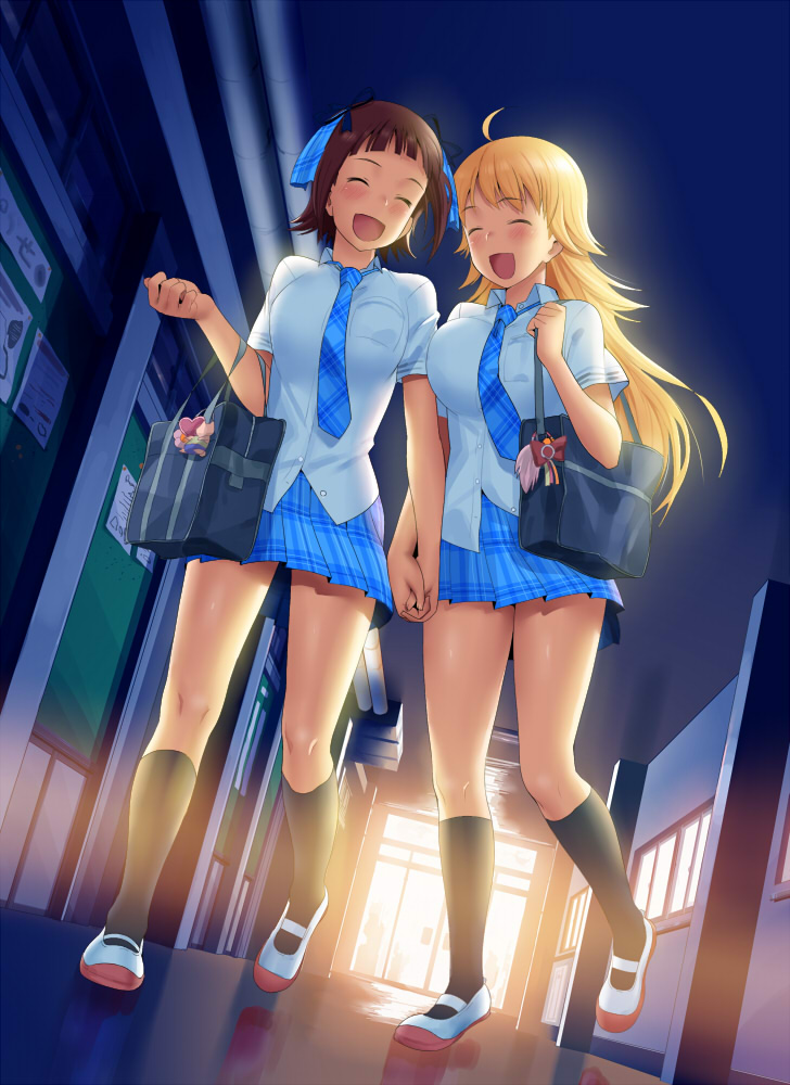 hoshii miki and amami haruka (idolmaster and 1 more) drawn by lunch_(shin_new)