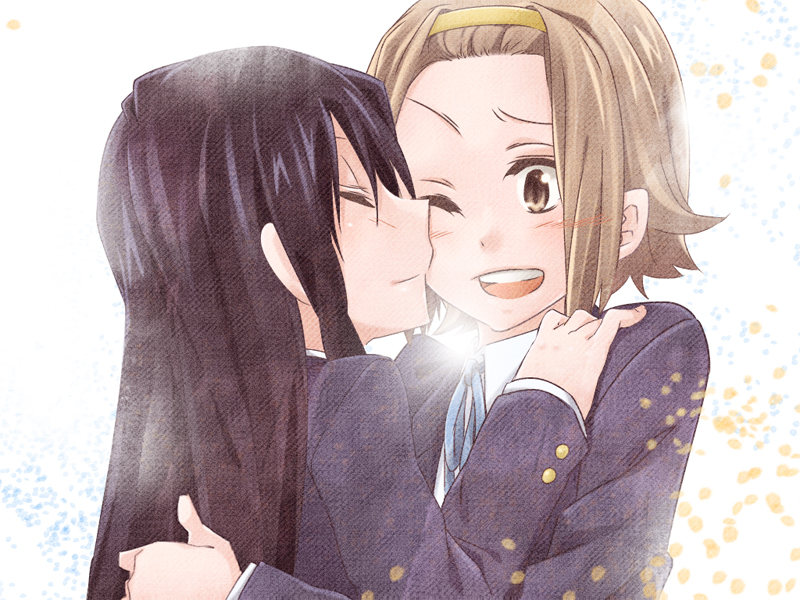 akiyama mio and tainaka ritsu (k-on!) drawn by sora_(sky_s04)