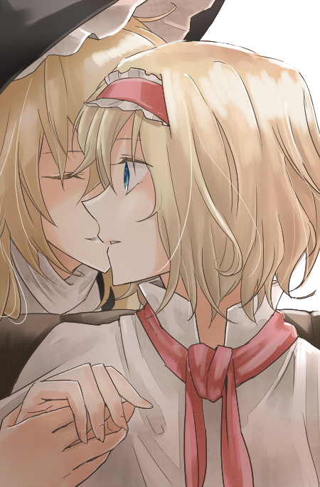 kirisame marisa and alice margatroid (touhou) drawn by mitsunara