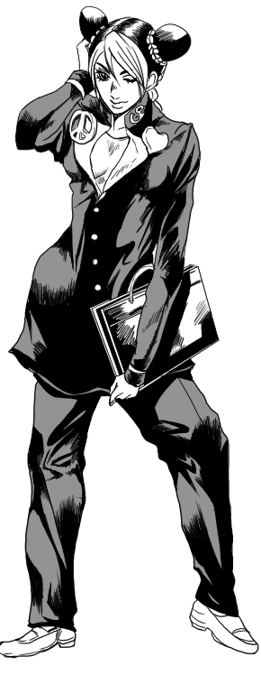 kujo jolyne and higashikata josuke (jojo no kimyou na bouken and 2 more) drawn by komekansou