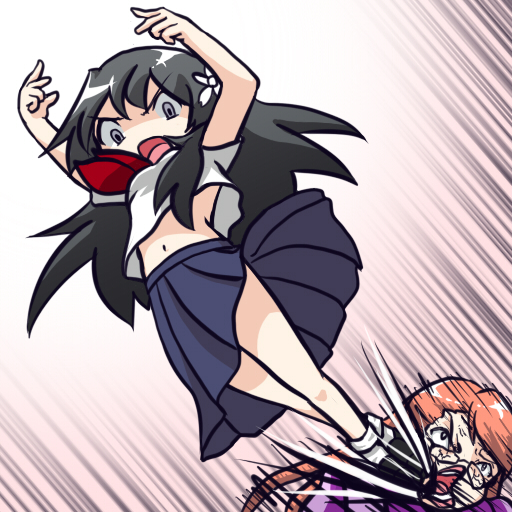 saten ruiko and telestina kihara lifeline (toaru majutsu no index and 1 more) drawn by moja_(gibson)