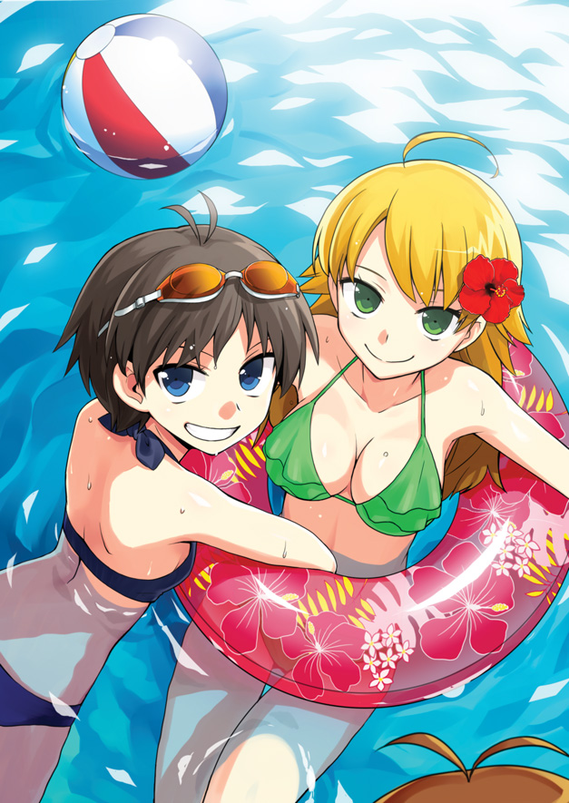 hoshii miki and kikuchi makoto (idolmaster) drawn by heebee