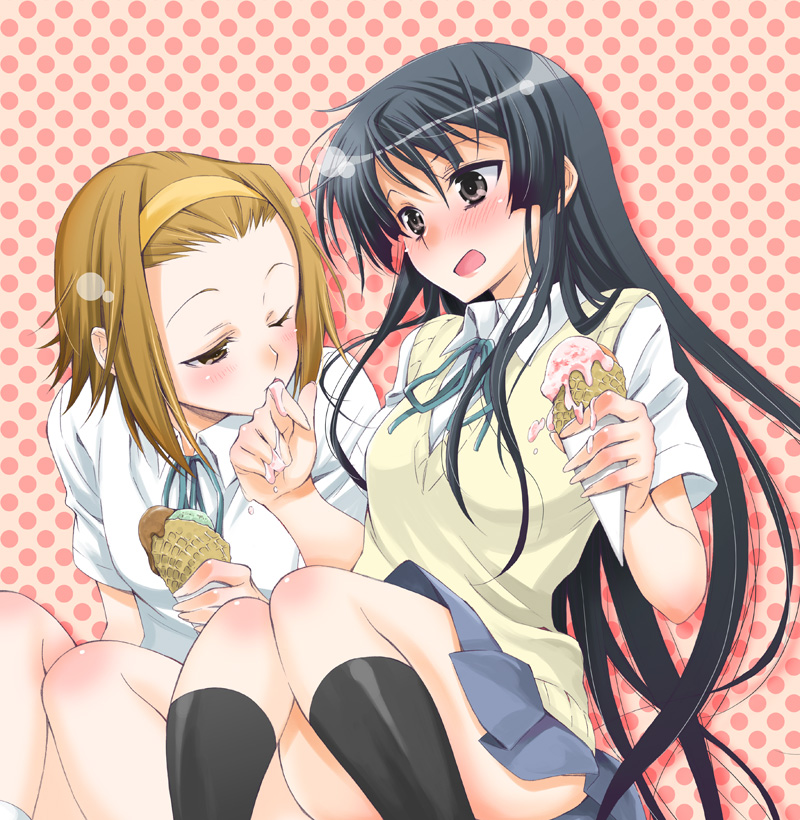 akiyama mio and tainaka ritsu (k-on!) drawn by takano_saku