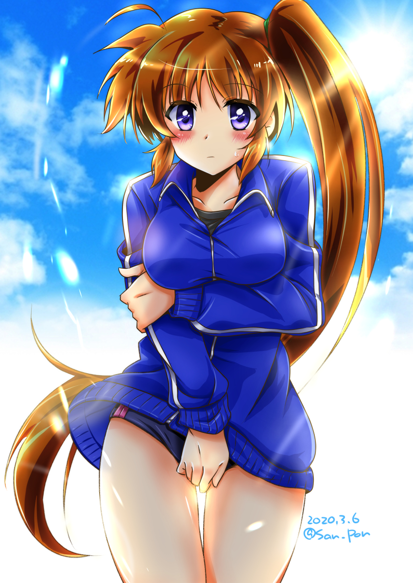 takamachi nanoha (lyrical nanoha and 1 more) drawn by san-pon