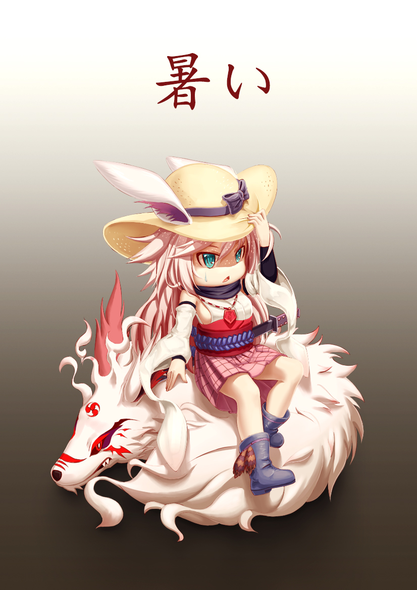 yae sakura, rin, and higokumaru (honkai and 1 more) drawn by muka_(ghost_like)