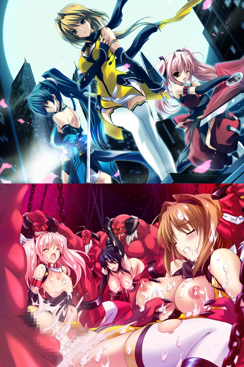 takamori haruka, shihoudou narika, and subaru (choukou and 1 more) drawn by onigirikun