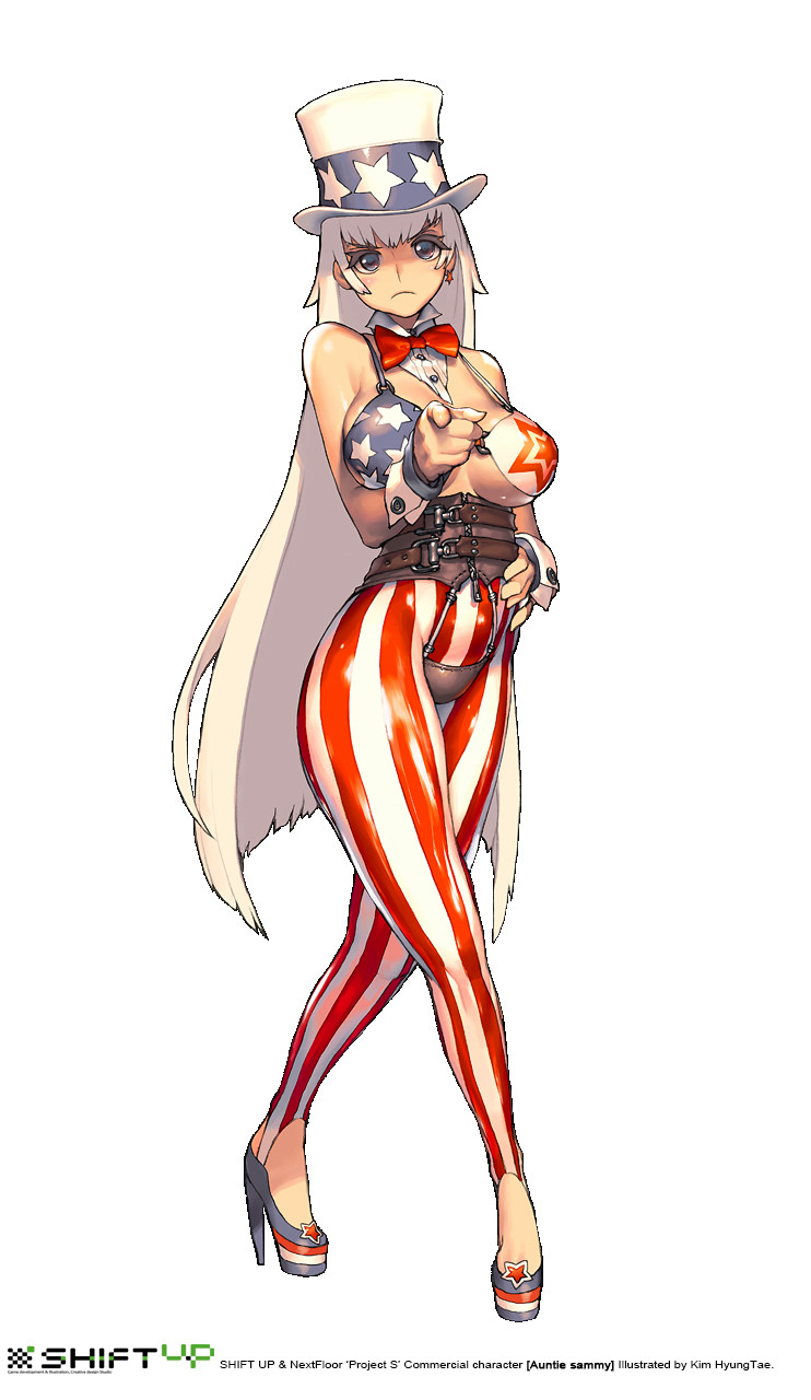 uncle sam and hera (destiny child) drawn by kim_hyung_tae