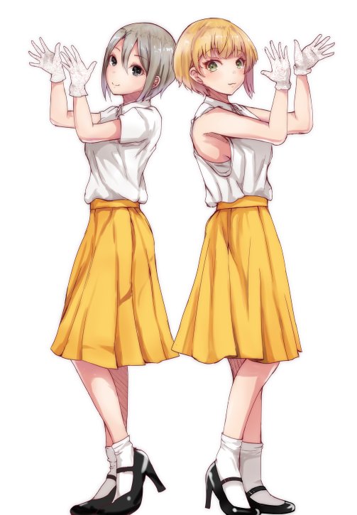miyamoto frederica and shiomi syuko (idolmaster and 1 more) drawn by ryuu.