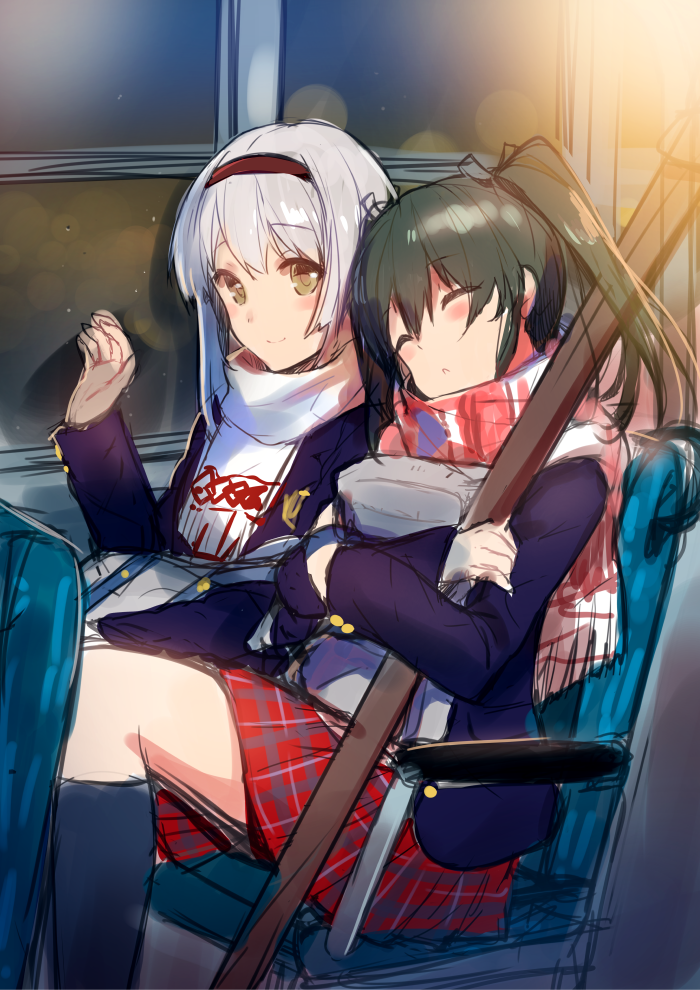 zuikaku and shoukaku (kantai collection) drawn by tousaki_umiko