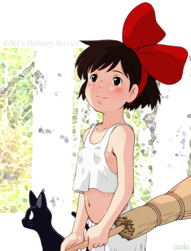 kiki and jiji (majo no takkyuubin) drawn by carlo_fujimura