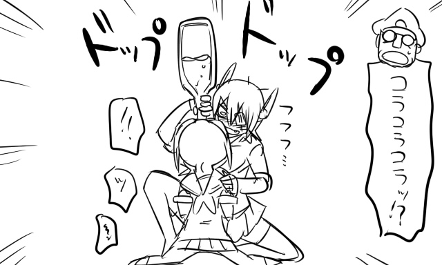 admiral, inazuma, tenryuu, and matsuda chiyohiko (kantai collection) drawn by tonda