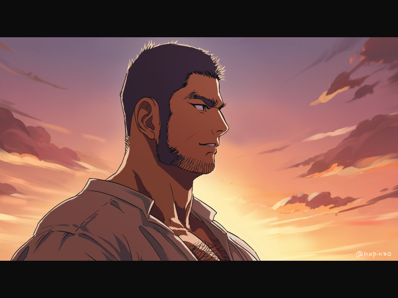 tanigaki genjirou (golden kamuy) drawn by nopinzo