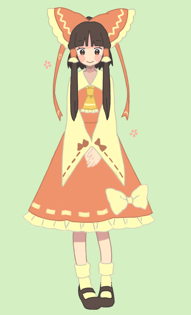 hakurei reimu (touhou) drawn by keyaki_(mora_ll)