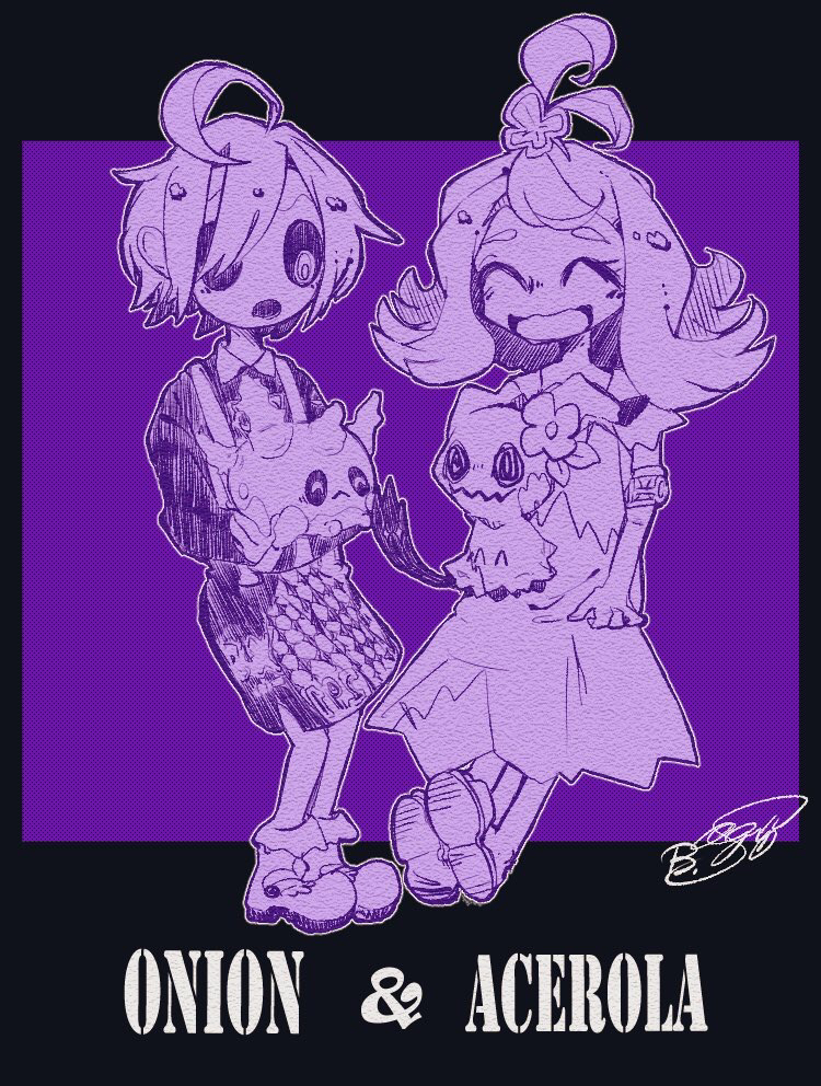 mimikyu, acerola, allister, and galarian corsola (pokemon and 2 more) drawn by rgsb_(arux2557)