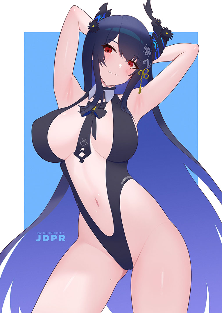 nerissa ravencroft (hololive and 1 more) drawn by jdpr