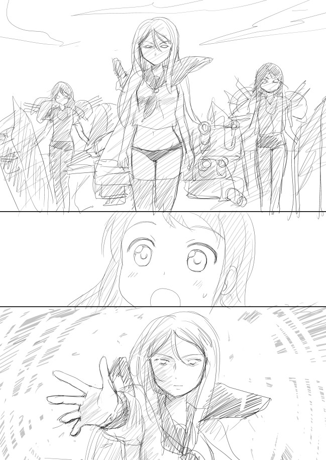 samidare, ta-class battleship, and ru-class battleship (kantai collection) drawn by shimazaki_mujirushi