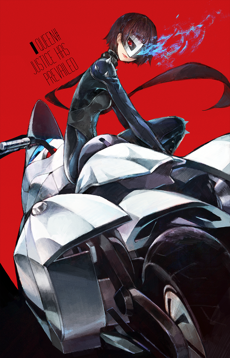 niijima makoto, queen, and joanna (persona and 1 more) drawn by labombardier!