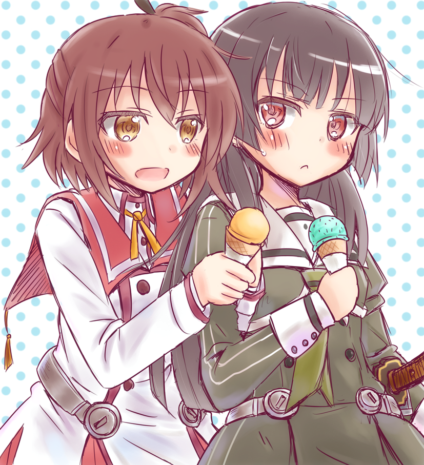 etou kanami and juujou hiyori (toji no miko) drawn by masarou