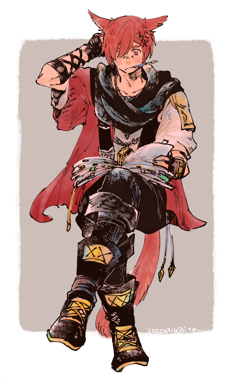 g'raha tia (final fantasy and 1 more) drawn by itowo_(itowc)