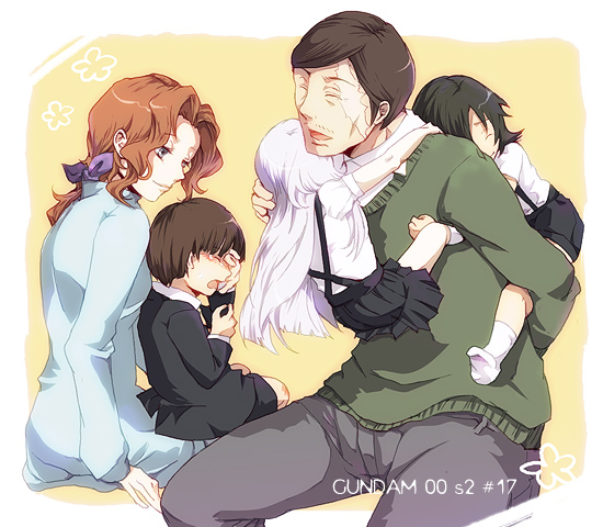 allelujah haptism, soma peries, sergei smirnov, marie parfacy, andrei smirnov, and 1 more (gundam and 1 more) drawn by kusa_chuu