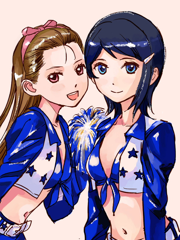 minase iori and mizutani eri (idolmaster and 3 more) drawn by aida_yuu
