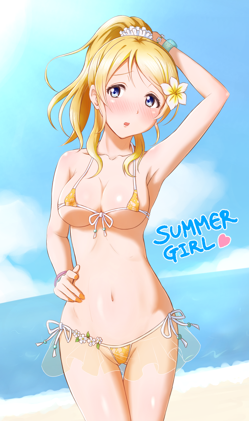 ayase eli (love live! and 1 more) drawn by ckst